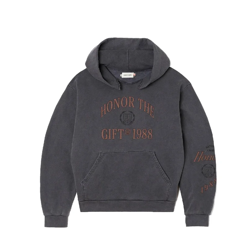 Honor The Gift Mens 1988 Hoodie 'Grey' Hoodie with Zipper Versatile Modern