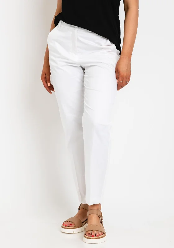 Gerry Webber Slim Leg Trouser, White Trousers Handmade Artisanal