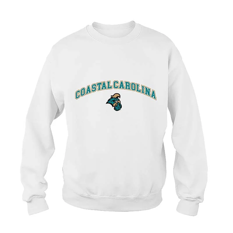 CCU Arch Crewneck Sweatshirt Hooded Sweatshirt Casual Wear Street Style