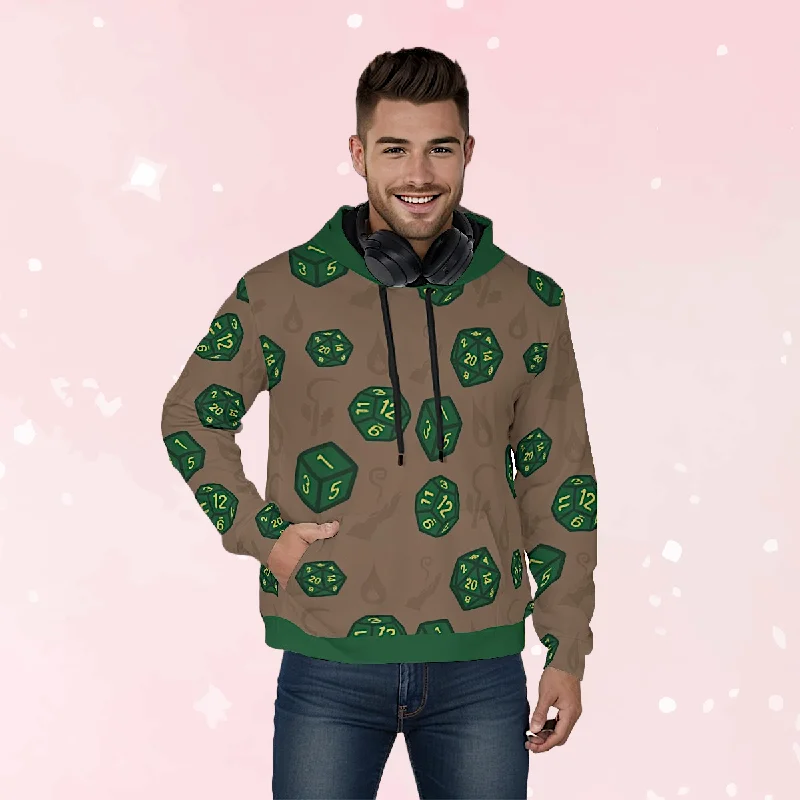 Fantasy Dice Pullover Unisex Hoodie Hoodie with Print Artistic Unique