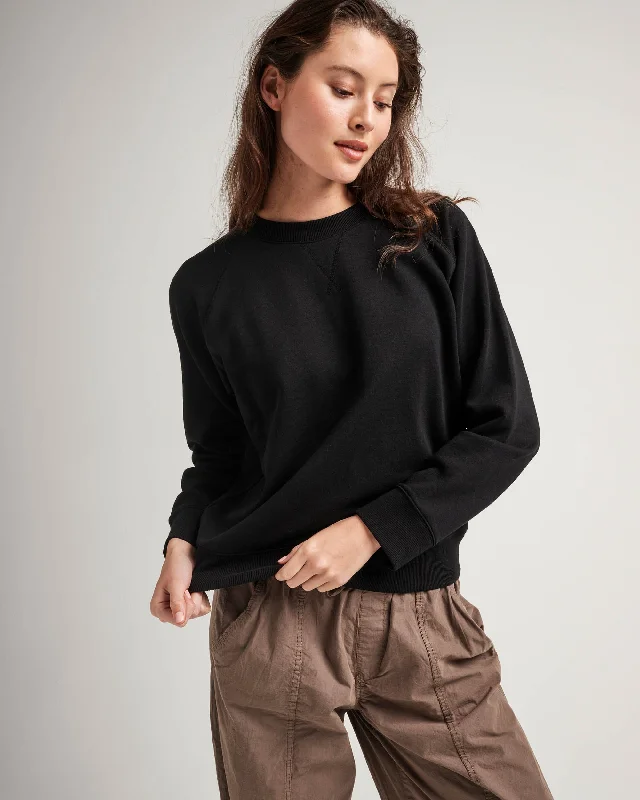 Women's Recycled Fleece Sweatshirt Hoodie with Elastic Waist Stretchable Comfortable