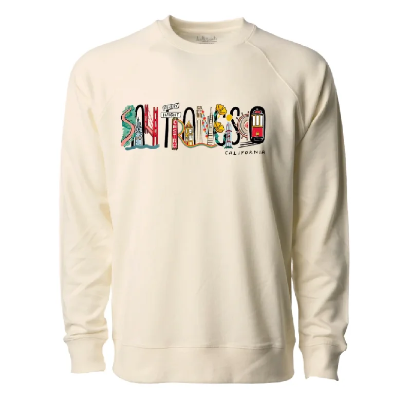SF Landmark Sweatshirt Hoodie with Full-Zip Functional Layering