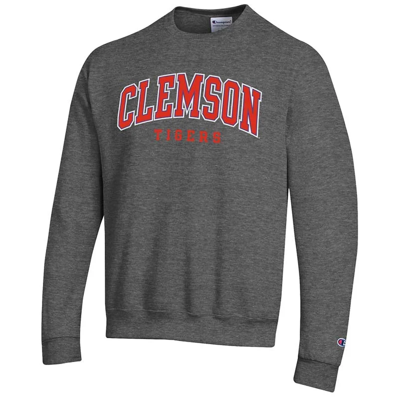 Clemson Arch Crewneck Sweatshirt Hoodie with Elastic Waist Stretchable Comfortable