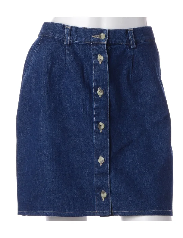 Label Short Denim Skirt breathable skirt fabric