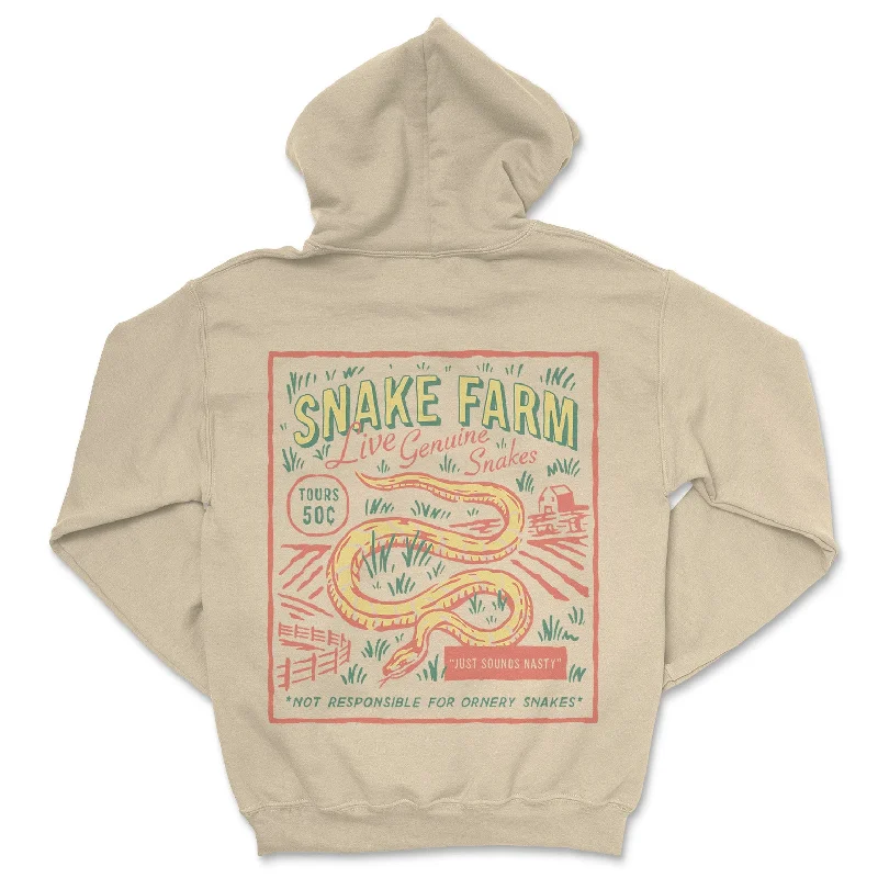 Snake Farm Hoodie Hoodie with Fur Luxurious Winter