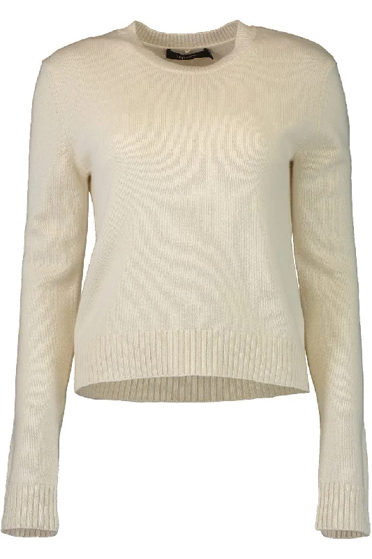 Mable Sweater - Cream Real Fur Shearling Chenille