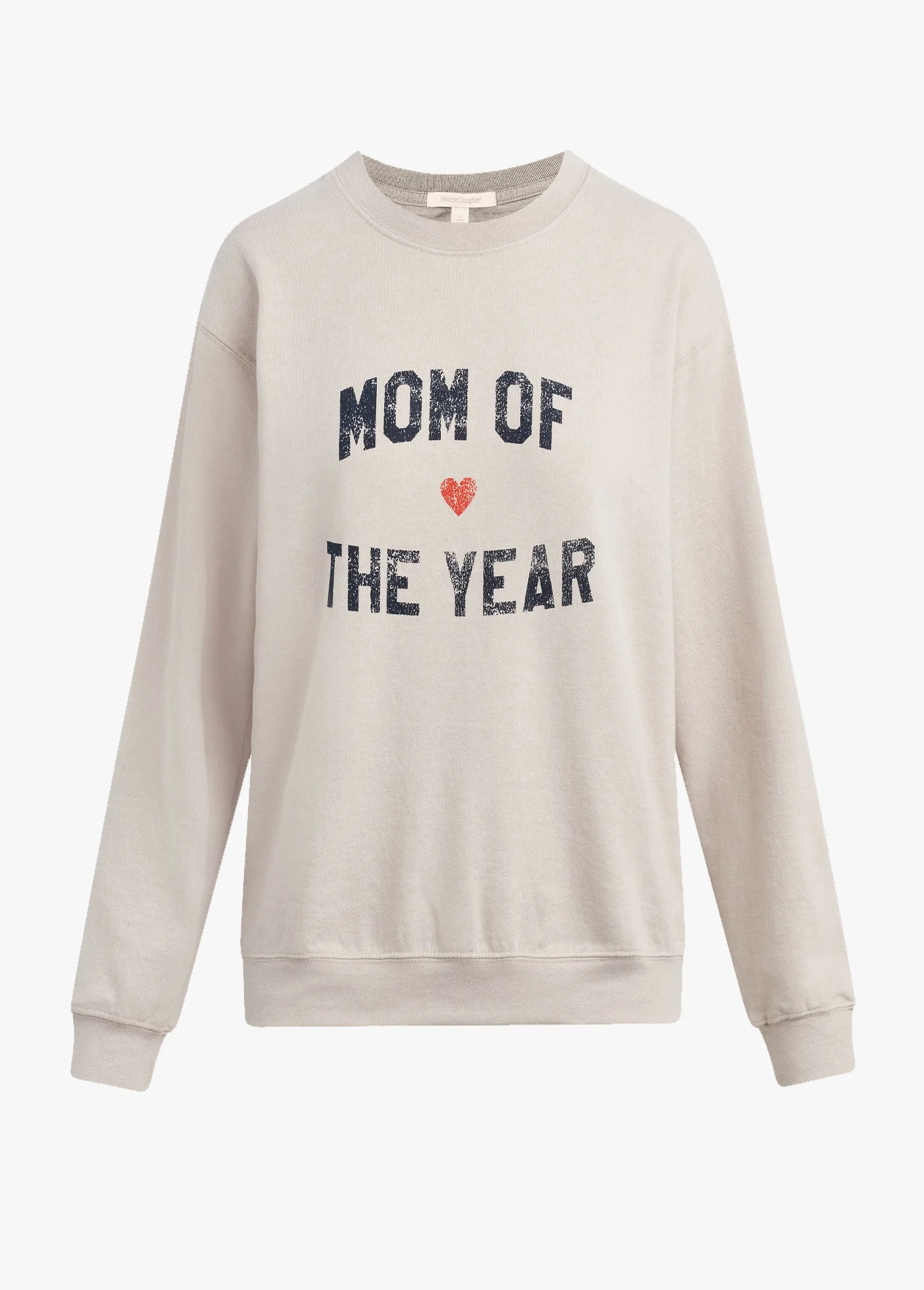 Mom of the Year Sweatshirt Hoodie with Hem Lace Feminine Delicate