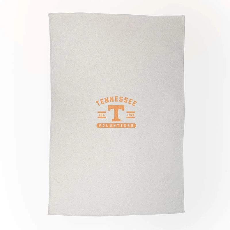 Tennessee Oatmeal Sweatshirt Blanket Hoodie with Hem Raw Edge Edgy Unfinished