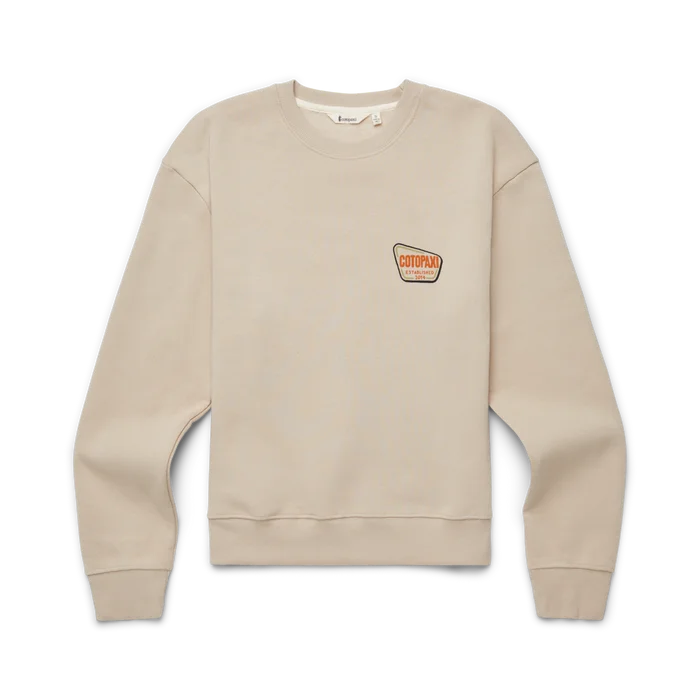 Women's Camp Life Crew Sweatshirt Hoodie with Frayed Bohemian Relaxed
