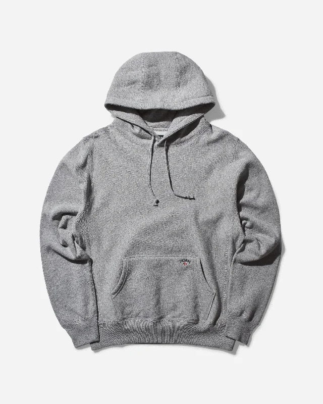 Men's Classic Hoodie Heather Grey Hoodie with Set-In Sleeves Structured Classic