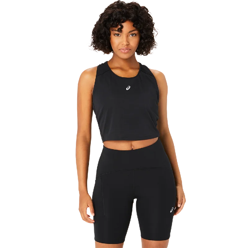 Asics Road Crop Top Mesh Blend Leather Blend Suede Blend