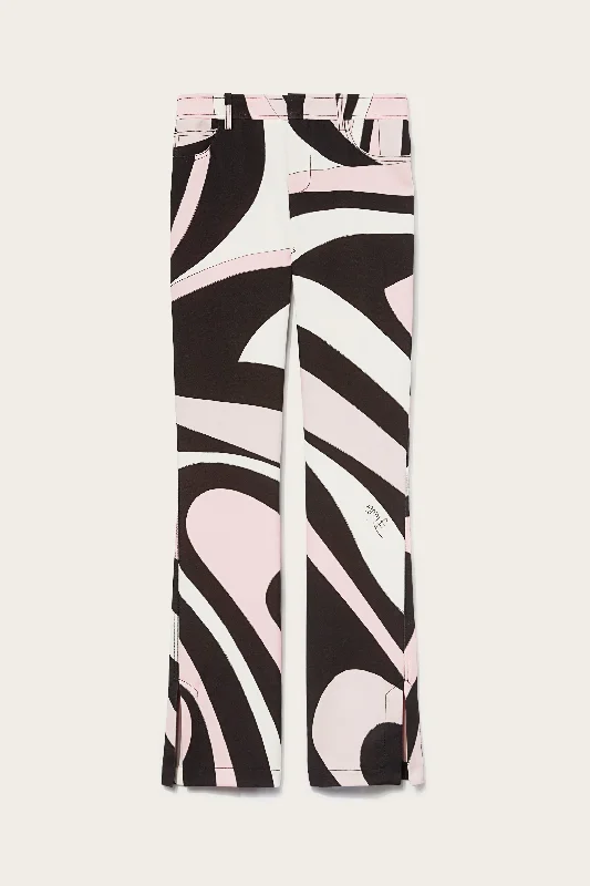 Marmo-Print Trousers Trousers Prom Sequined