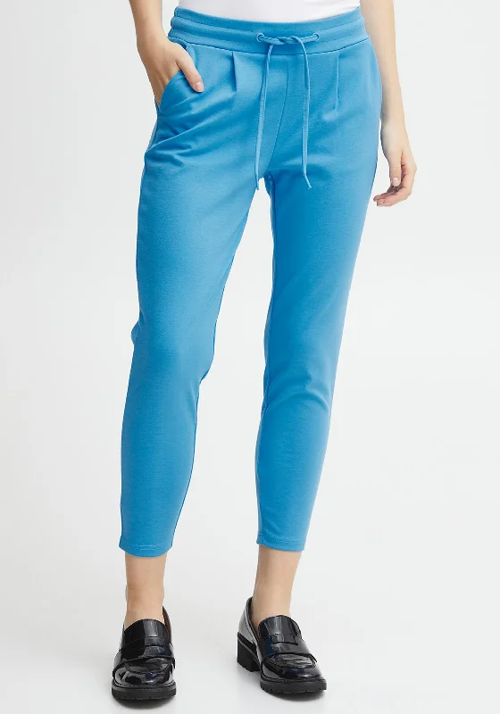 Ichi Kate Cropped Jogger Trousers, Blithe Trousers Fleece Cozy