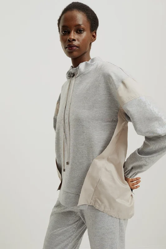 Gary Sweatshirt Hoodie with Hem Ribbing Snug Secure