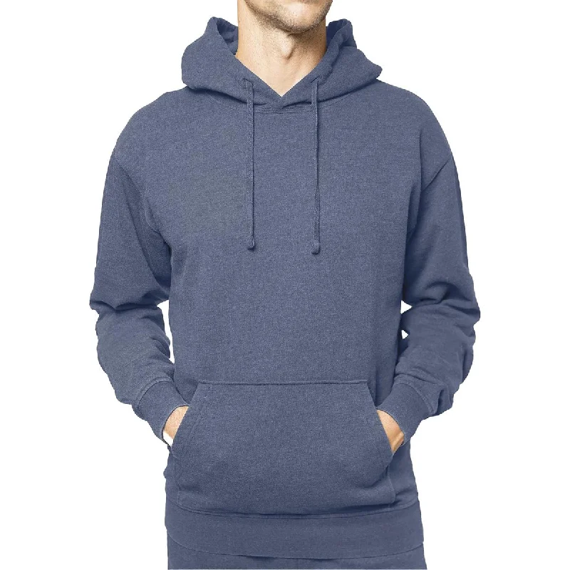 Lazer Mens Fleece Pullover Hoodie Hoodie with Side Slits Relaxed Casual