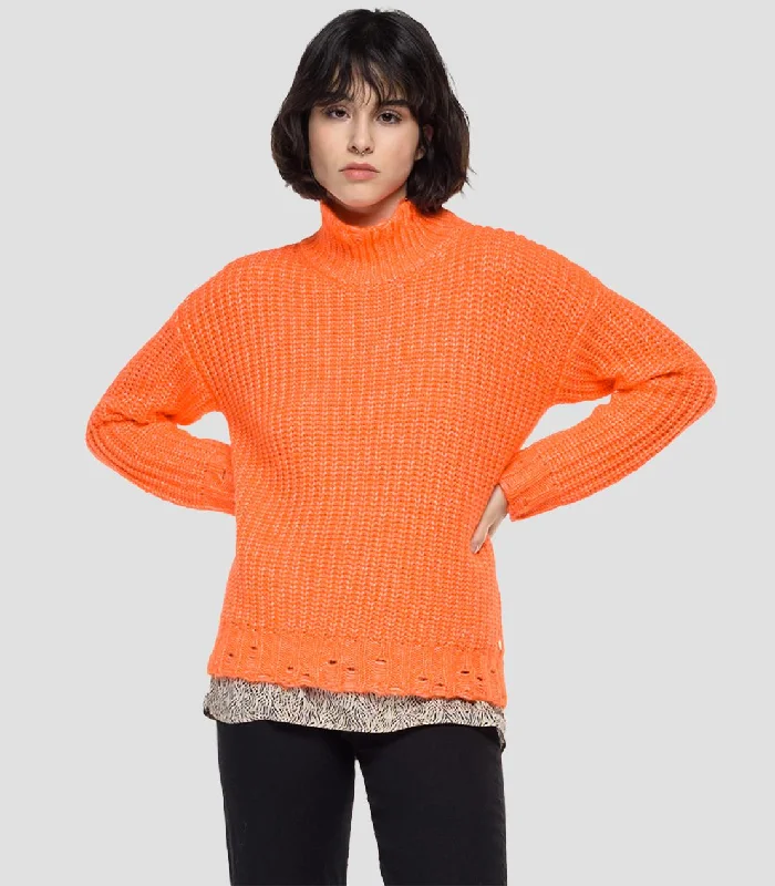 Replay DK7204 Turtleneck Jumper Bright Pastel Dark