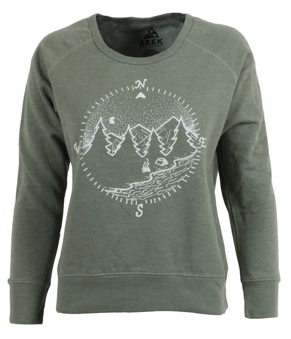 Women's True North Sweatshirt Hoodie Jacket Zipper Layering