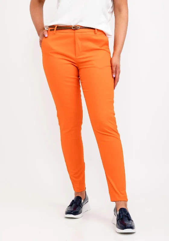 b.young Slim Leg Trousers, Orange Trousers cozy comfortable