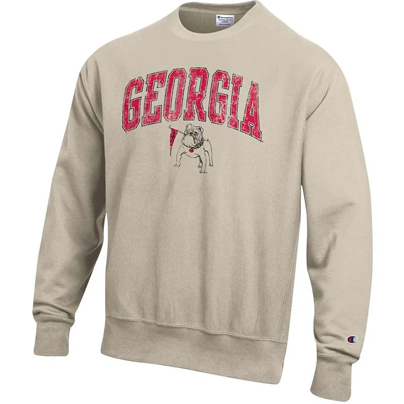 UGA Vault Crewneck Sweatshirt Hoodie with Hem Detail Decorative Unique
