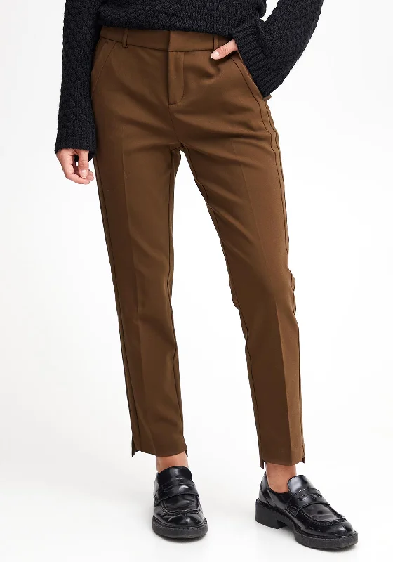 Fransa Tessa Straight Leg Trouser, Brown Trousers Bestseller Popular