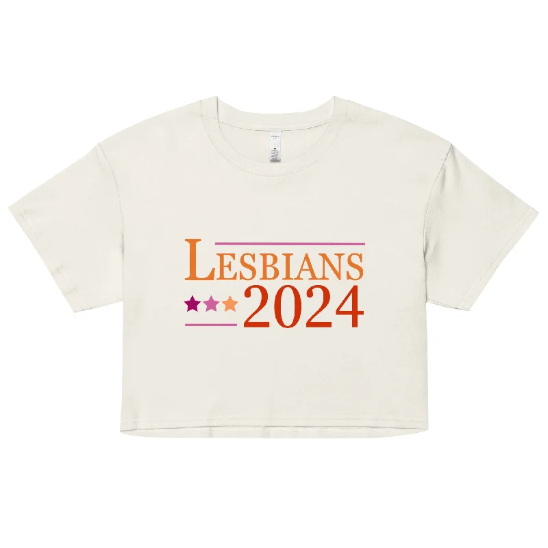 Lesbians 2024 Crop Top Chenille Blend Fleece Blend Nylon Blend