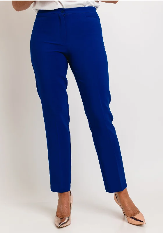 Avalon Penny Slim Leg Trousers, Royal Blue Trousers luxurious premium