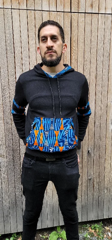 DENAYI AFRICAN PRINT UNISEX ADULTS’ HOODIE SWEATSHIRT Oversized Hoodie Comfort Casual
