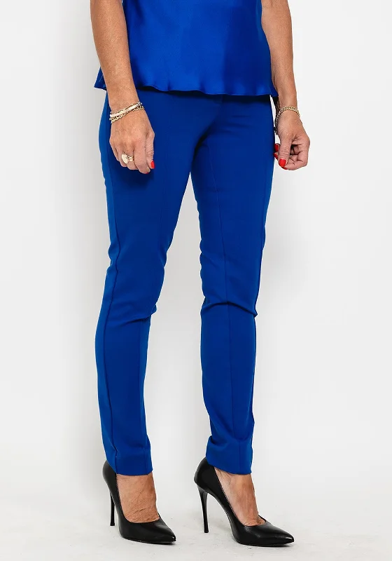 Badoo Front Seam Trousers, Blue Trousers luxurious premium