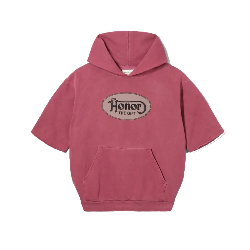 Honor The Gift Mens City Of Angels Hoodie 'Brick' Hoodie with Embroidery Detailed Premium
