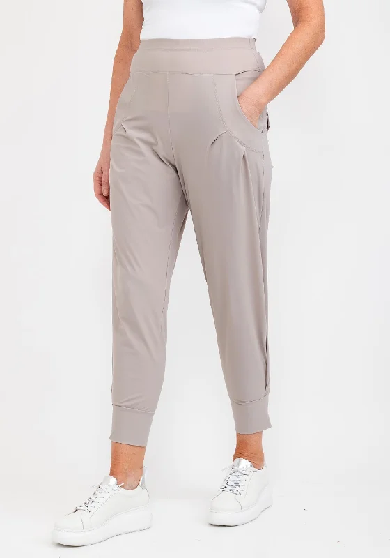 Naya Cuffed Casual Trousers, Putty Trousers practical easy-care