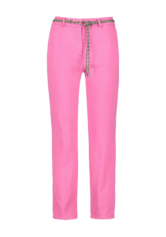 Gerry Weber Knotted Belt Trousers, Pink Trousers Prom Sequined