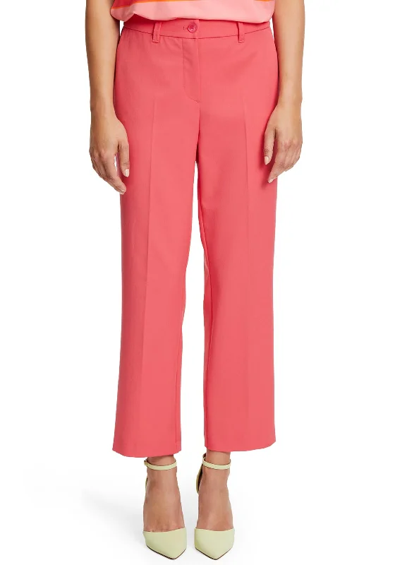 Betty Barclay Relaxed Fit Cropped Trousers, Coral Trousers Timeless Classic