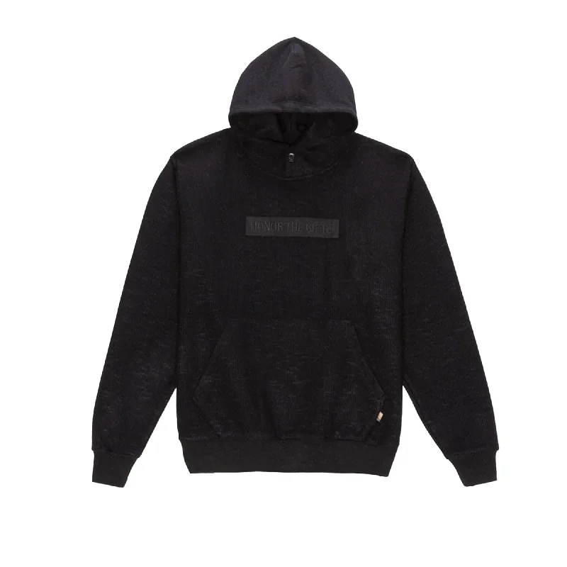 Honor The Gift Mens Howard Knit Hoodie Black Hoodie Dress Longline Feminine
