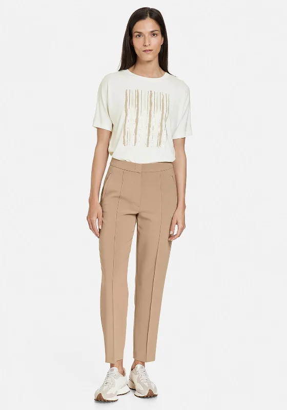 Gerry Weber Slim Leg Trouser, Camel Trousers Seasonal Trendy