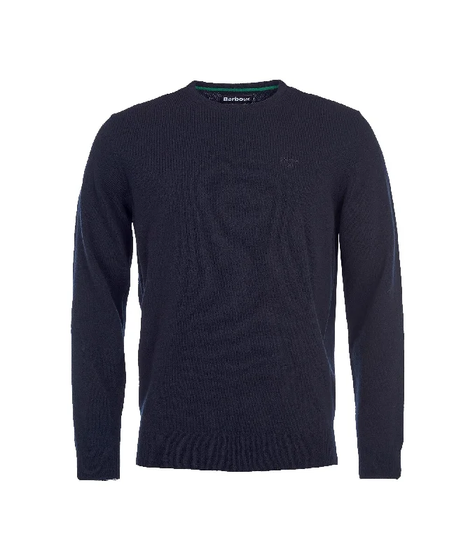 Essential Crew Neck Sweatshirt - Navy Hoodie with Half-Zip Sporty Casual