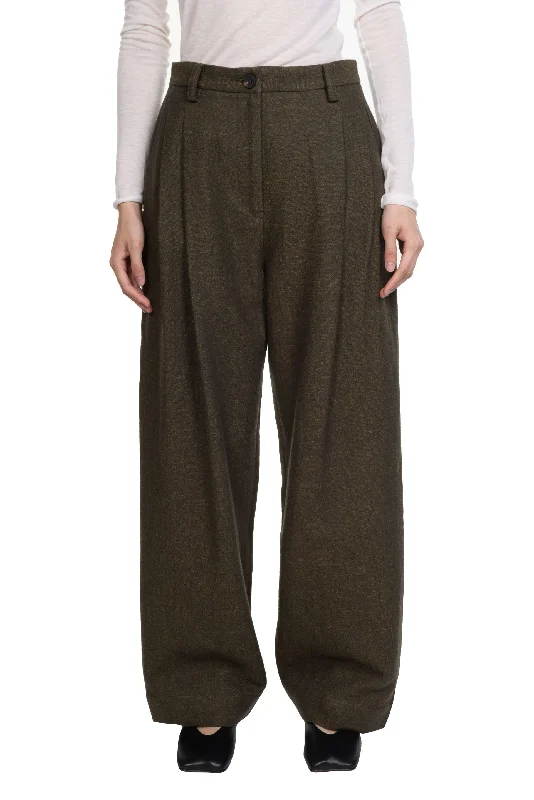 Extra Long Straight Trousers Green Trousers Modern Contemporary