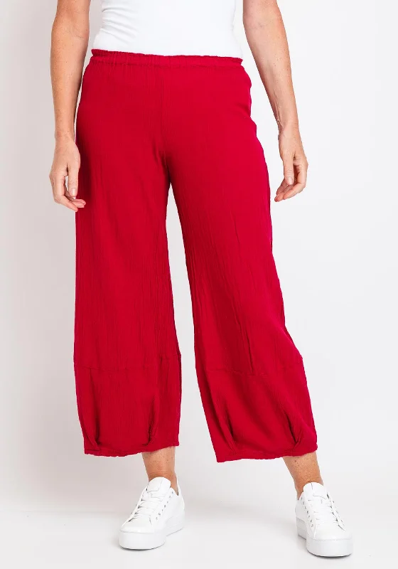 One Life Savannah Trousers, Fuchsia Trousers sophisticated sleek