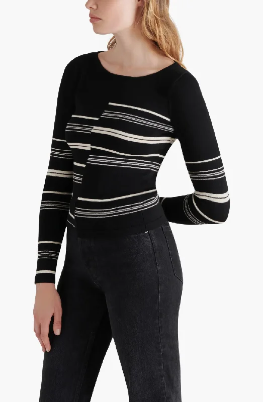 Striped Joanne Sweater Stylish Fashionable Trendy