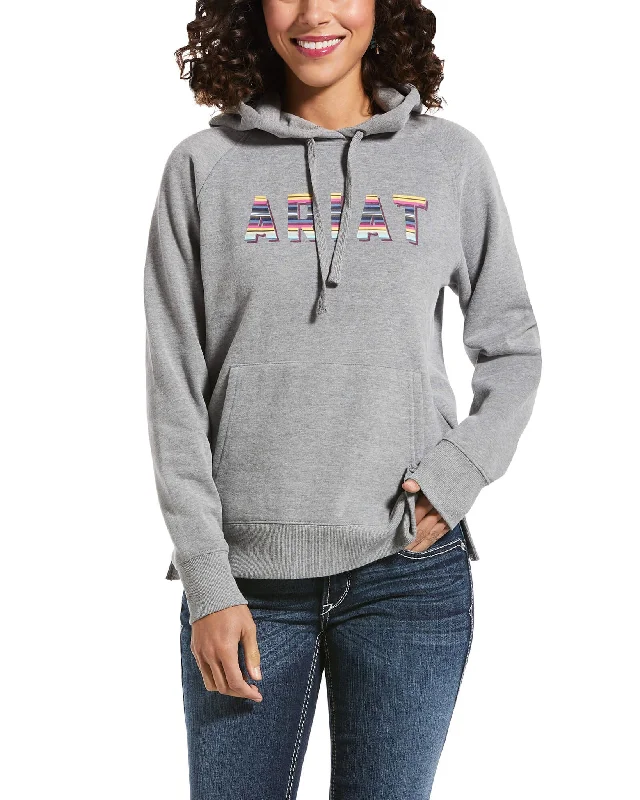 Women's REAL Serape Hoodie Hoodie with Bell Sleeves Flared Feminine