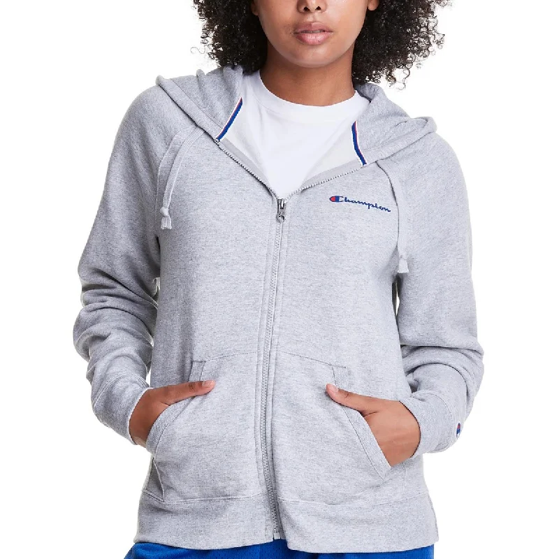 Womens Hooded Pocket Zip Hoodie Hoodie with Magnetic Closure Innovative Modern