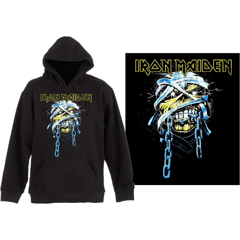 Iron Maiden Unisex Hoodie- Powerslave - Official Licensed Design Hoodie with Magnetic Closure Innovative Modern