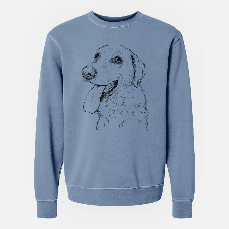 Bare Purl the British Lab - Unisex Pigment Dyed Crew Sweatshirt Hoodie with Pastel Soft Subtle