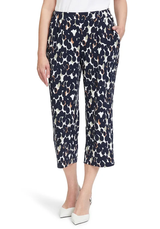 Betty Barclay Print Crop Trouser, Multi Trousers Bridal Satin