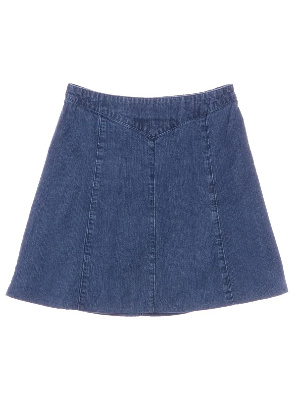 Label Short Denim Skirt seamless skirt comfort