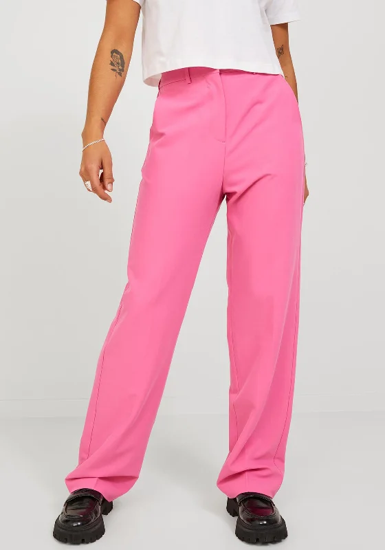 JJXX Mary High Waist Trousers, Carmine Rose Trousers Brand Named