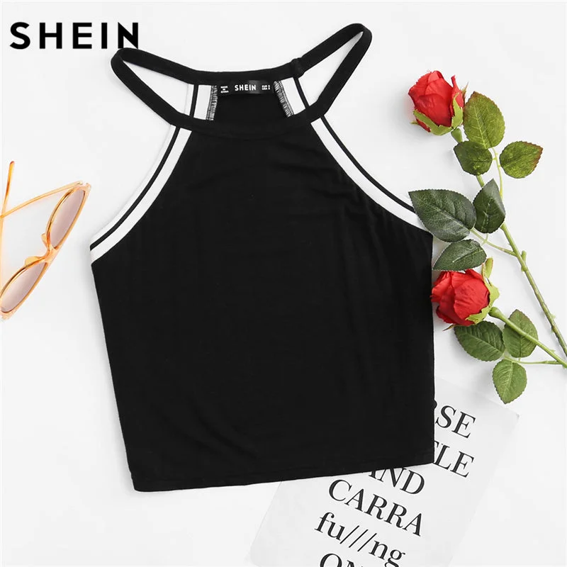 Summer Crop Tops Active Wear Women Slim Fit Tank Tops Nylon Fabric Polyester Fabric Spandex Fabric