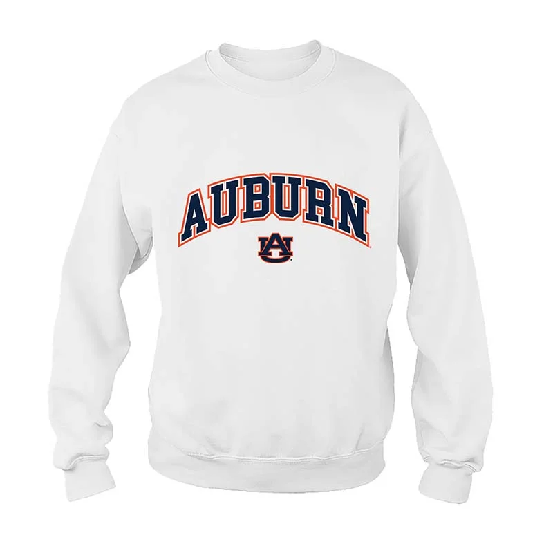 Auburn Arch Crewneck Sweatshirt Hoodie with Logo Branding Identity