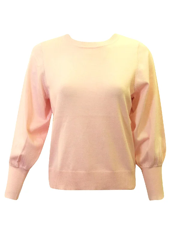 Fashion Puff Sleeve Sweater Neon Metallic Matte