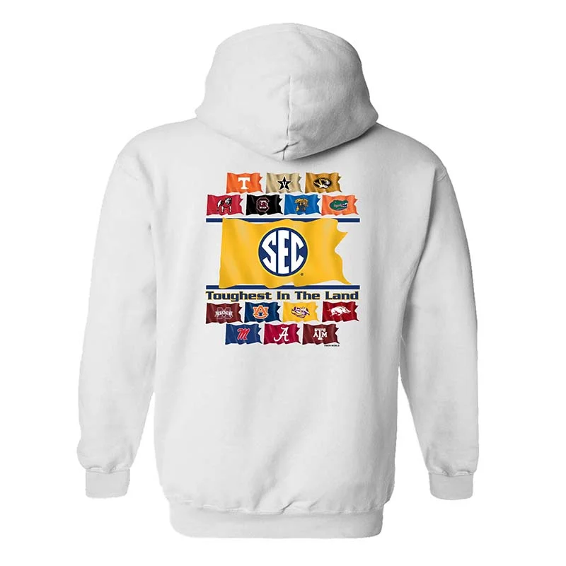 SEC Flags Hoodie Cotton Hoodie Fleece Lining Warmth