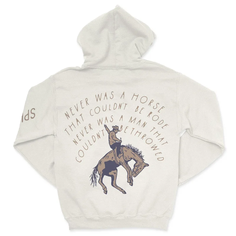 Never was a Horse Hoodie Hoodie with Embroidery Detailed Premium